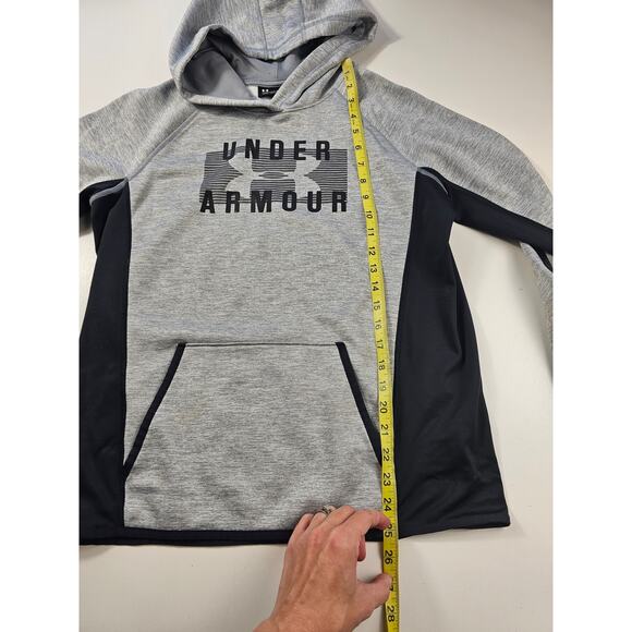 Under armour storm size medium M Womens hoodie with thumbholes active grey ^ - Picture 8 of 8